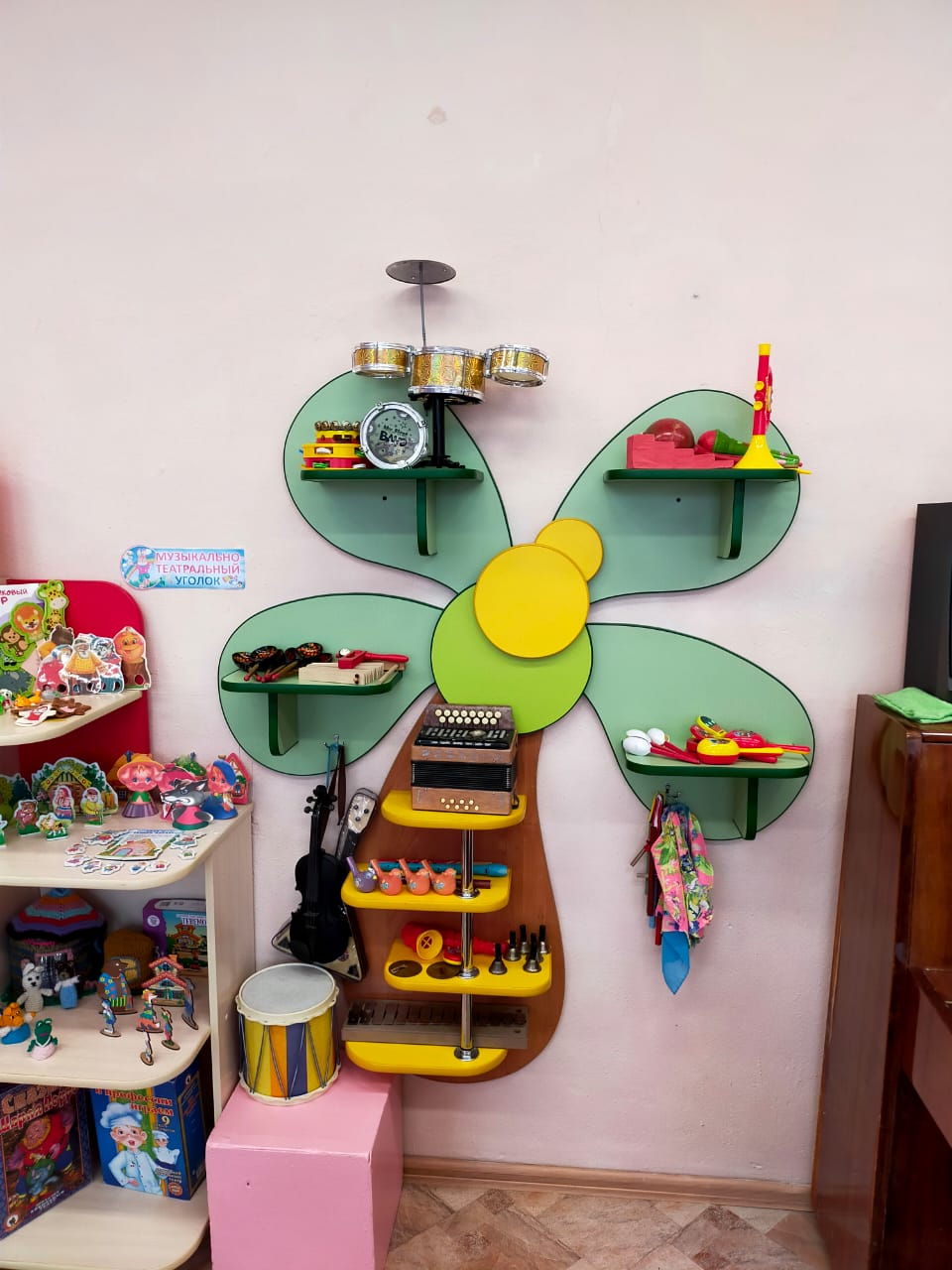 Группа 5-7 лет Уголок музыкального развития
